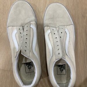 Vans women’s  Cream and White Sneakers